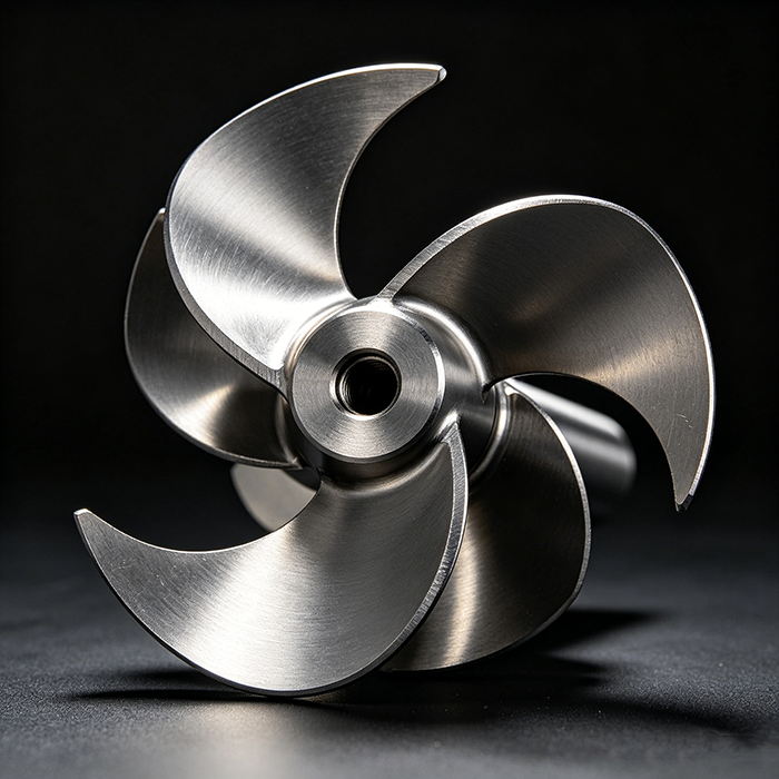 Titanium stirrer blade